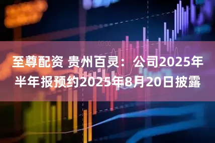 至尊配资 贵州百灵：公司2025年半年报预约2025年8月20日披露
